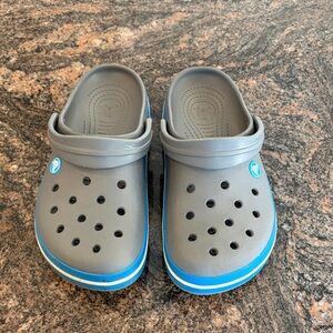 CROCS Grey Blue Women's 8/ Men's 6 Crocband